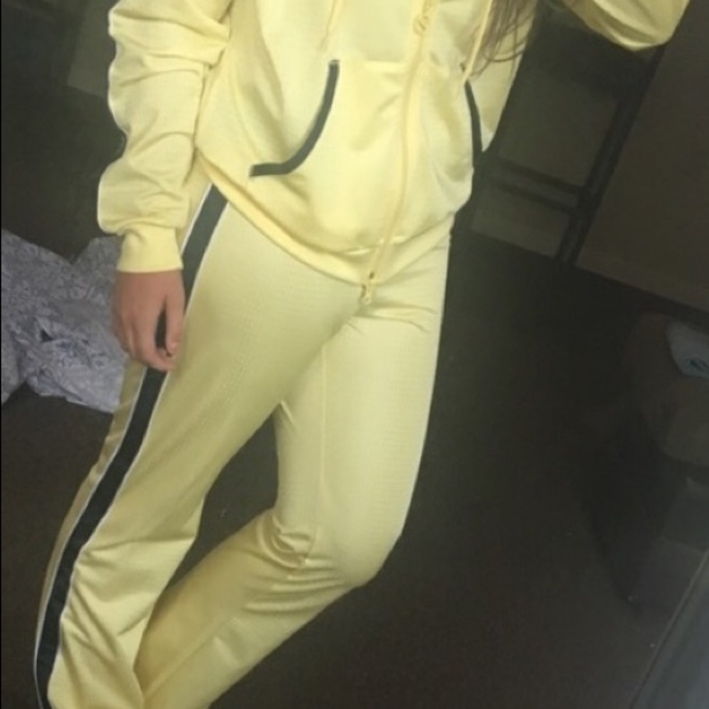 Nike track pants and zippered hoodie